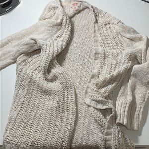 White knit cardigan